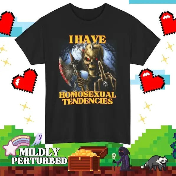Funny Meme Shirt, Hard Skeleton Homosexual Tendencies Tee, Gift Unisex T-Shirt Hoodie, Sweatshirt | UrbanDripWear.com