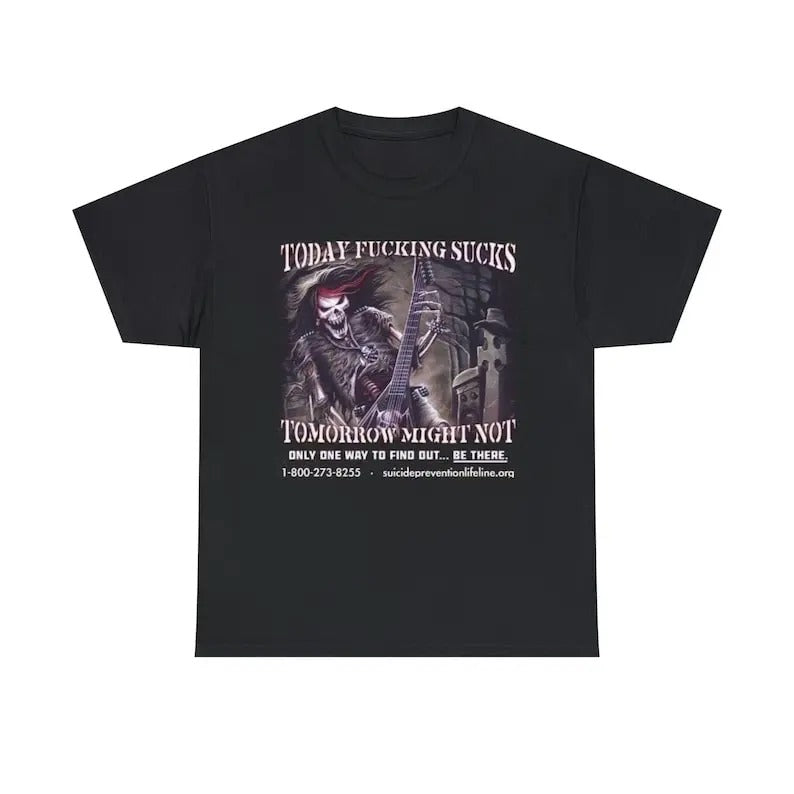 Funny Meme Shirt, Hard Skeleton Suicide Prevention Tee, Gift Unisex T-Shirt Hoodie, Sweatshirt | UrbanDripWear.com