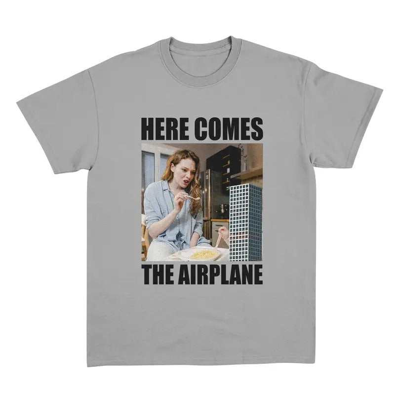 Funny Meme Shirt, Here Comes The Airplane Shirt, Meme Merch, Funny Trendy Unisex Gift Hoodie, Sweatshirt | UrbanDripWear.com