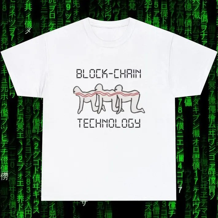 Funny Meme Shirt, Human Centipede block-chain technology Tee, Gift Unisex T-Shirt Hoodie, Sweatshirt | UrbanDripWear.com