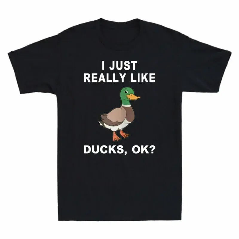 Funny Meme Shirt, I Lovers Duck For Like Really Duck Tee, Gift Unisex T-Shirt Hoodie, Sweatshirt | UrbanDripWear.com