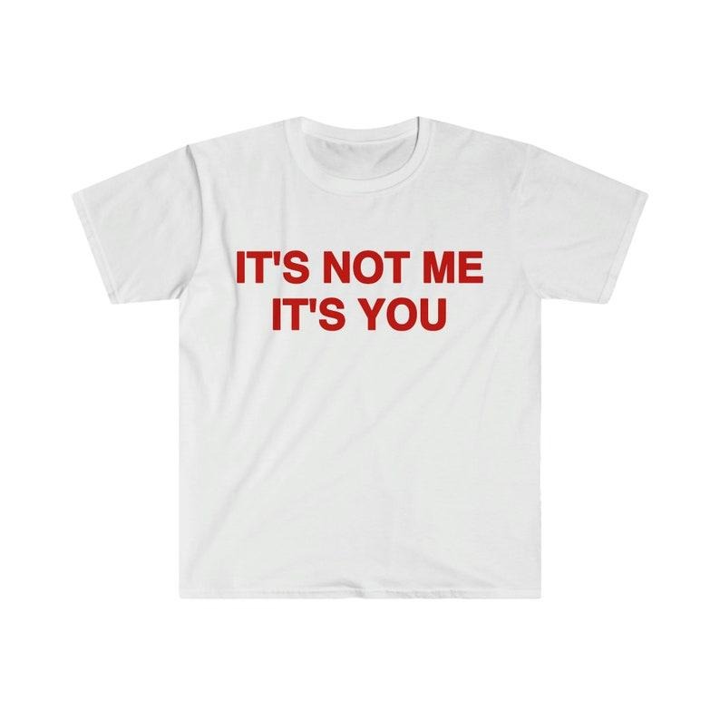 Funny Meme Shirt, It's Not Me It's You Tee, 2000's Gift Unisex T-Shirt Hoodie, Sweatshirt | UrbanDripWear.com