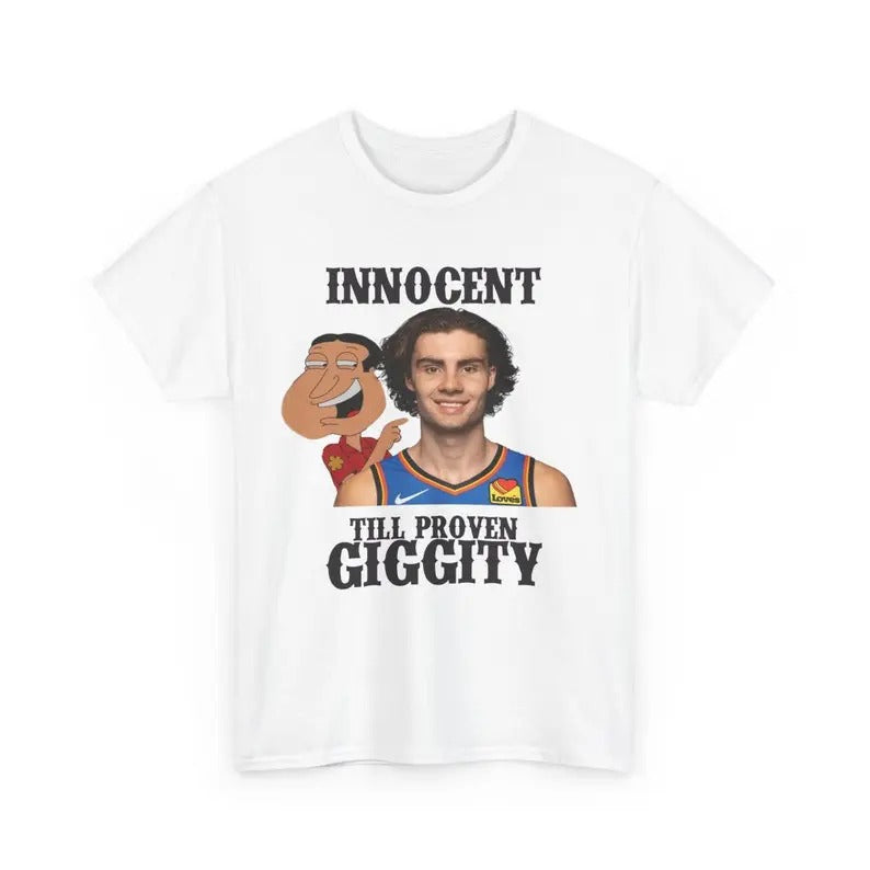 Funny Meme Shirt, Josh Giggity Giddey Tee, OKC Thunder Gift Unisex T-Shirt Hoodie, Sweatshirt | UrbanDripWear.com