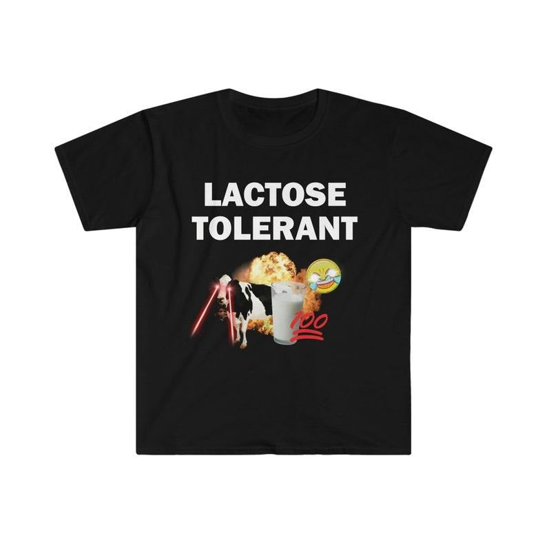 Funny Meme Shirt, Lactose Tolerant Tee, Gift Unisex T-Shirt Hoodie, Sweatshirt | UrbanDripWear.com