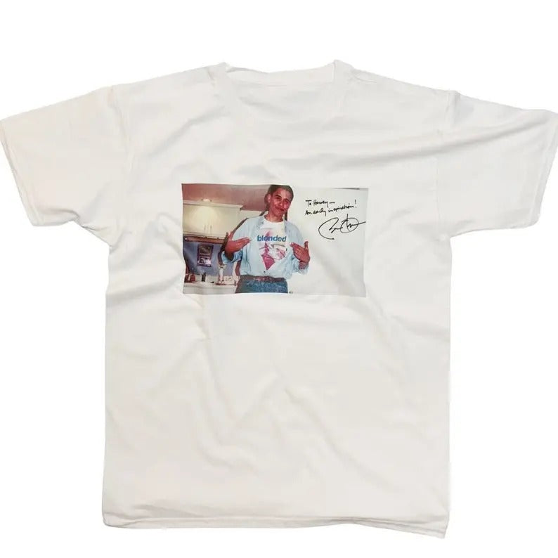 Funny Meme Shirt, Obama Wearing Frank Ocean Tee, Gift Unisex T-Shirt Hoodie, Sweatshirt | UrbanDripWear.com