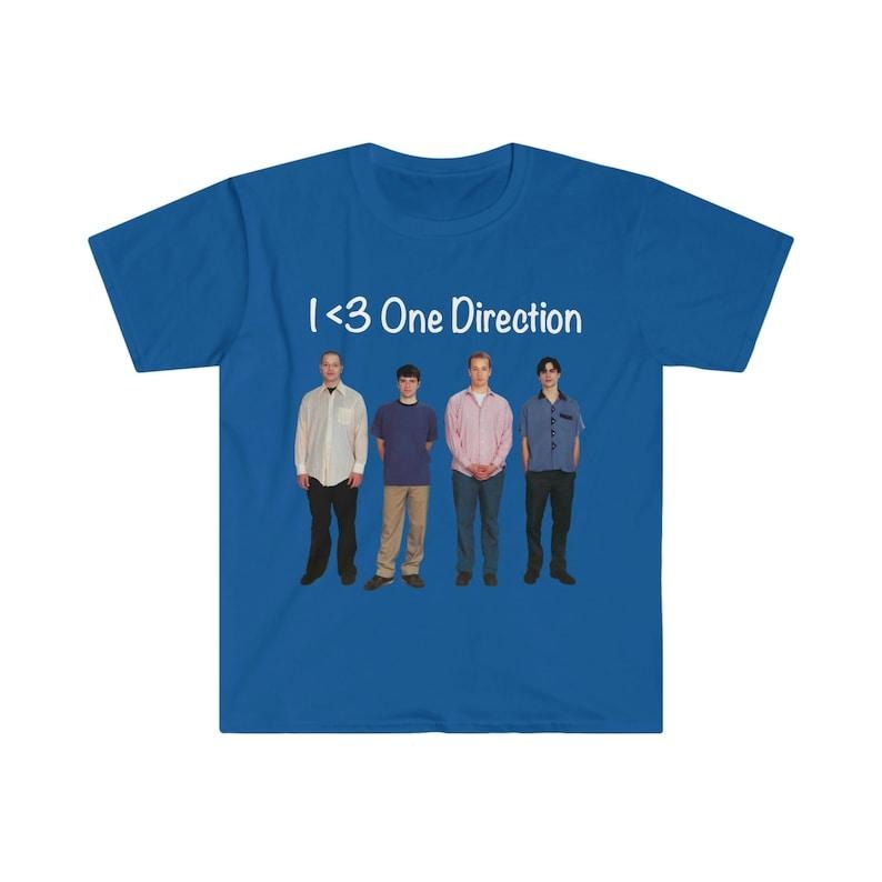 Funny Meme Shirt, One Direction Weezer Tee, Heart 1D Parody Joke Gift Unisex T-Shirt Hoodie, Sweatshirt | UrbanDripWear.com