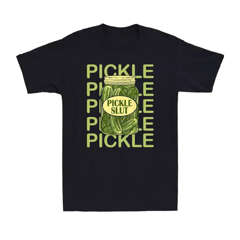 Funny Meme Shirt, Pickle Sl*t Who Loves Pickles Tee, Gift Unisex T-Shirt Hoodie, Sweatshirt | UrbanDripWear.com