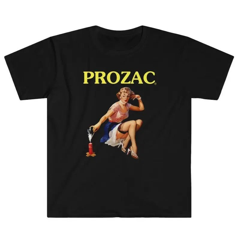 Funny Meme Shirt, Prozac Tee, Meds Pill Popper Sad Girls Club Gift Unisex T-Shirt Hoodie, Sweatshirt | UrbanDripWear.com