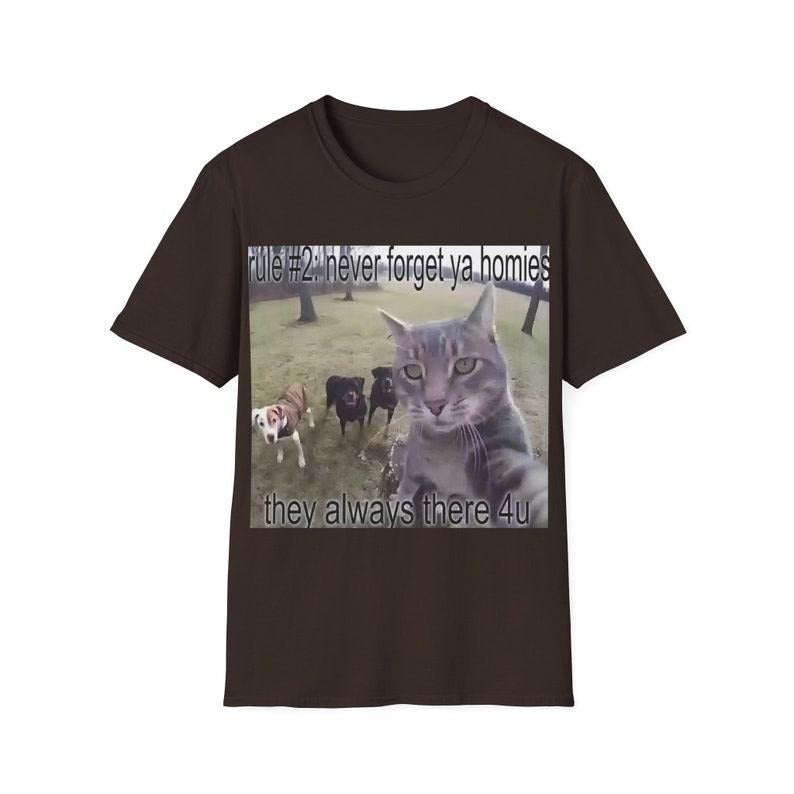 Funny Meme Shirt, Rule #2 Never Forget Ya Homies Tee, Gift Unisex T-Shirt Hoodie, Sweatshirt | UrbanDripWear.com