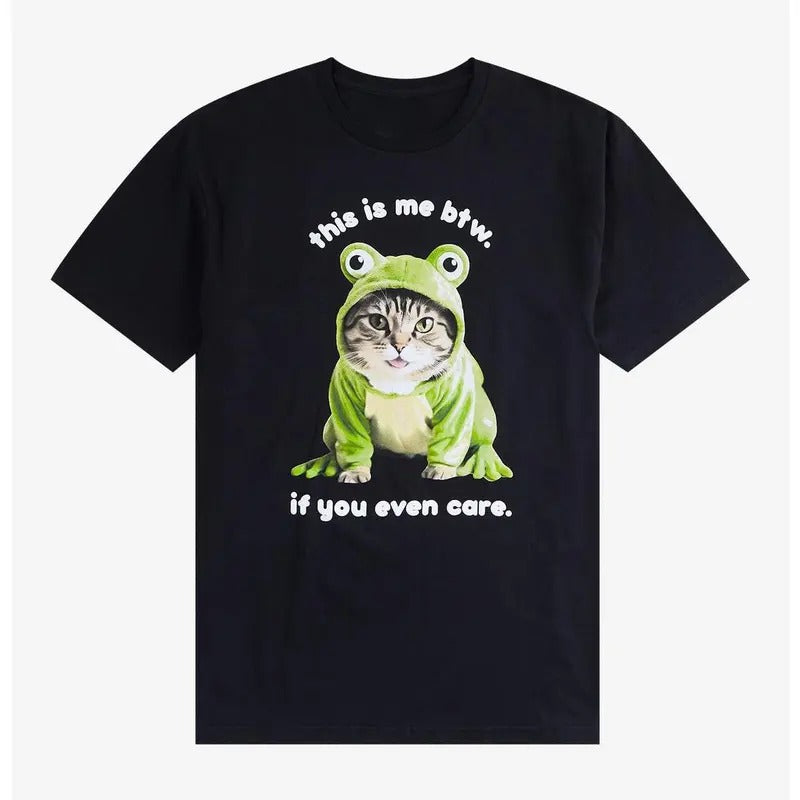 Funny Meme Shirt, This Is Me BTW Cat, Gift Unisex T-Shirt Casual Fabric Hoodie, Sweatshirt | UrbanDripWear.com