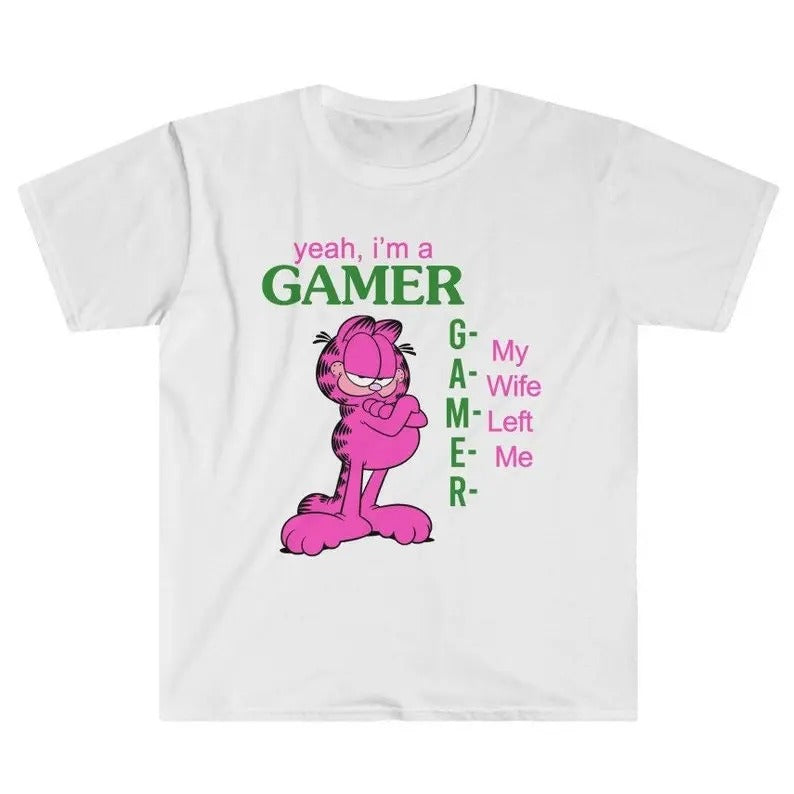 Funny Meme Shirt, Yeah I'm a Gamer, My Wife Left Me Tee, Gift Unisex T-Shirt Hoodie, Sweatshirt | UrbanDripWear.com