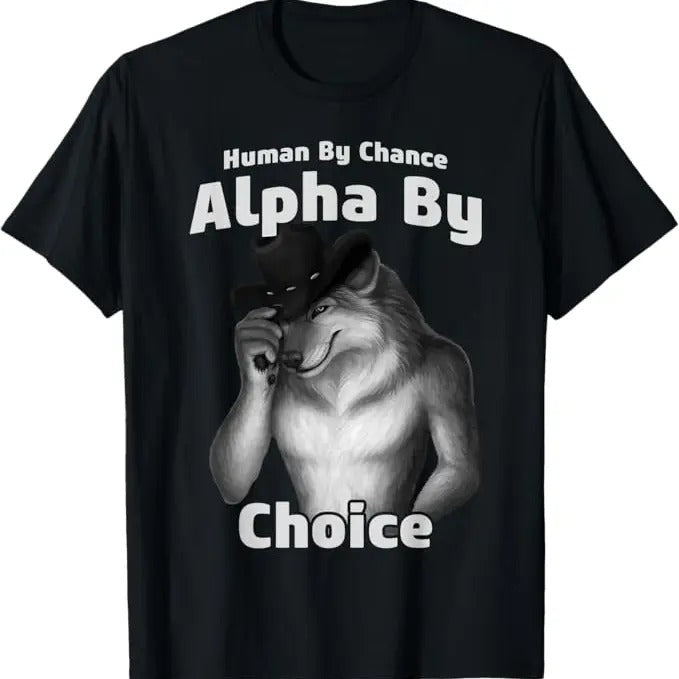 Funny Meme Shirts For Men, Cool Funny Alpha Wolf Memes T-Shirt Menswear Top Hoodie, Sweatshirt | UrbanDripWear.com