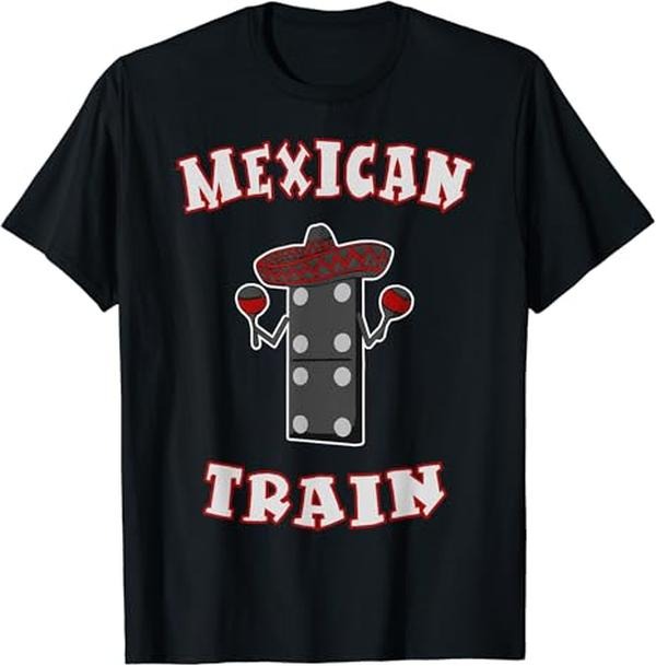 Funny Mexican Shirts, Mexican Train Dominoes Funny T-Shirt Menswear Top Casual Classic Hoodie, Sweatshirt | UrbanDripWear.com