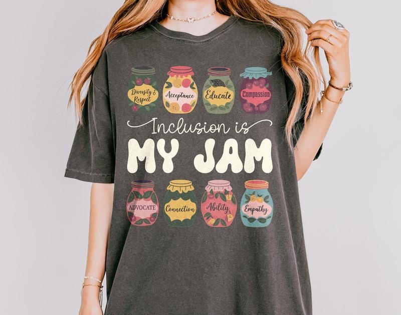 Funny Neurodiversity Shirt, Inclusion Is My Jam, Special Education Teacher, Autism Awareness, Autism Teacher, Sped...