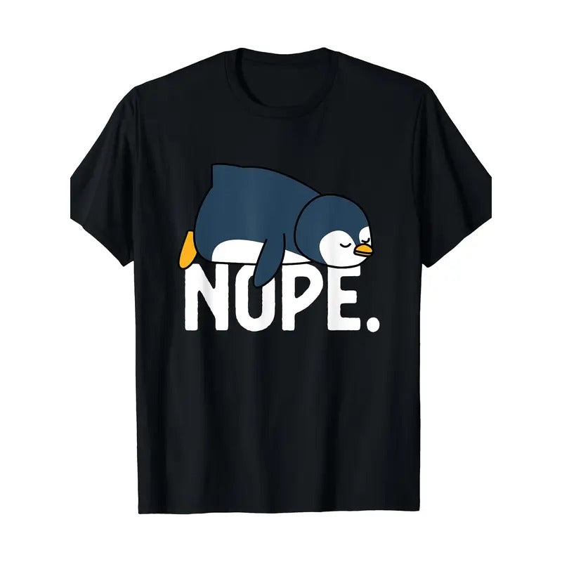 Funny Nope Not Today Lazy Penguin Animal Lover T-Shirt Made in USA Hoodie, Sweatshirt | UrbanDripWear.com