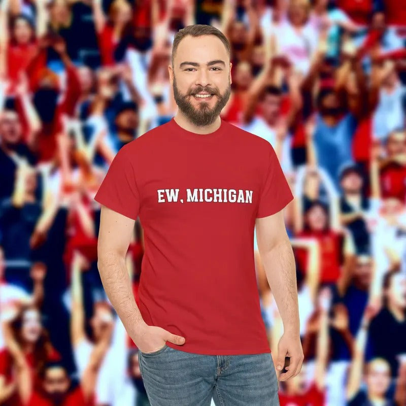 Funny Ohio Shirt - Ew Michigan Shirt - Funny Rivalry Shirt Hoodie, Sweatshirt | UrbanDripWear.com