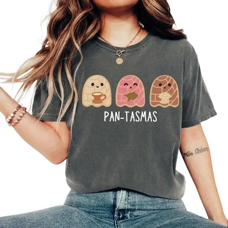 Funny Pantasmas Ghost Pan Dulce Tshirt, Cute Ghost Conchas Tees, Latina Shirt, Halloween Shirt Hoodie, Sweatshirt