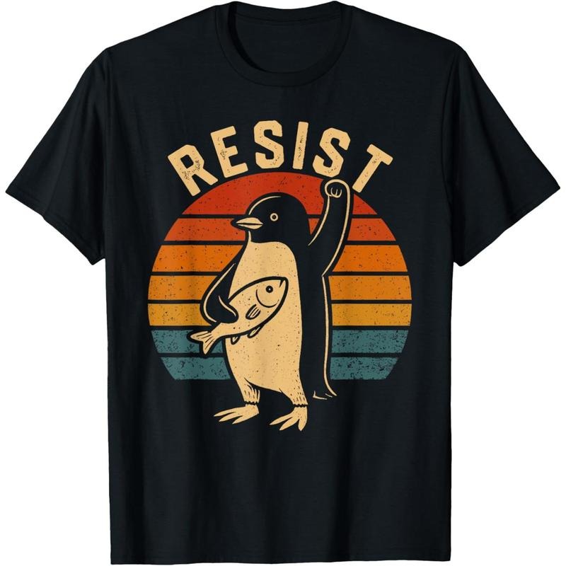 Funny Penguin Resist Penguins Protest Against Tariffs T-Shirt Hoodie, Sweatshirt | UrbanDripWear.com