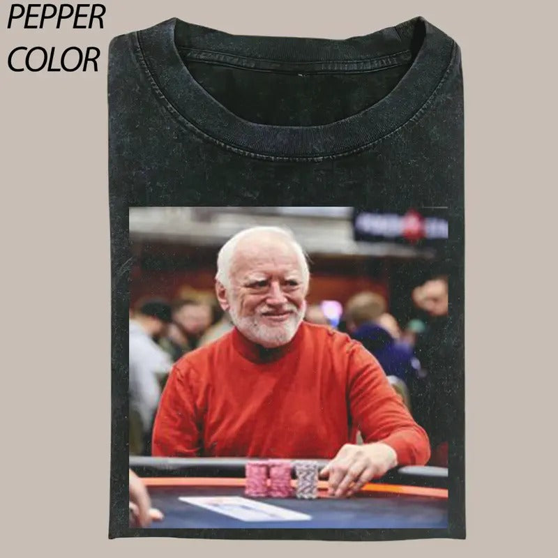 Funny Poker Vintage Graphic Unisex T-shirt, Funny Meme Tee, Valentine's Day For Him, Valentine's Gift For Boyfriend...