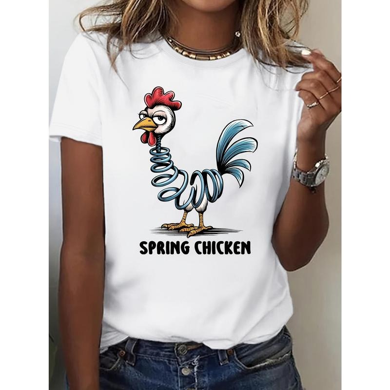 Funny Puns Stylish and Playful Print Women'S Short Sleeve Round Neck T Shirt Spring Summer Casual Trend Hoodie, Sweatshirt