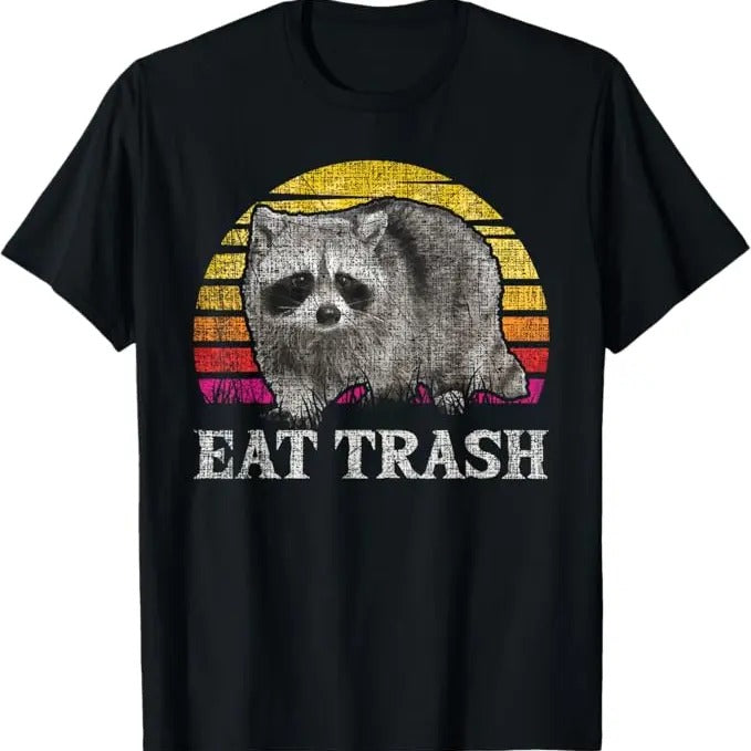 Funny Raccoon Shirt, Funny Retro Raccoon Lover Camping Enthusiast Funny T-Shirt For Men