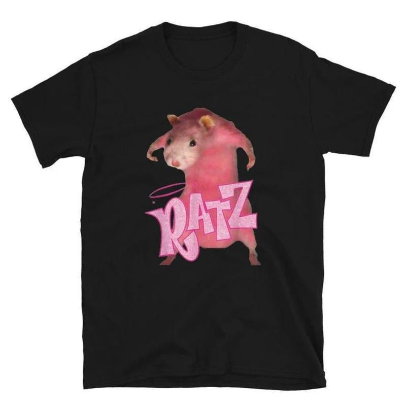 Funny Rat Funny Mouse Ratz Meme T-Shirt Trending Unisex T-Shirt Streetwear Minimalist Cotton Top Hoodie, Sweatshirt