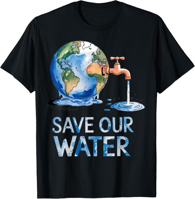 Funny Save Our Waters Earth Day Clean Water Conservation Tee T-Shirt Summer Streetwear Hoodie, Sweatshirt | UrbanDripWear.com