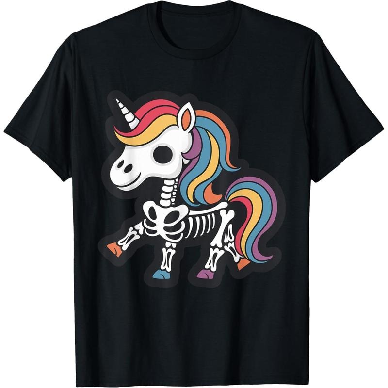 Funny Skeleton Unicorn Lovers Spooky Halloween Costume Girls T-Shirt made in usa Hoodie, Sweatshirt | UrbanDripWear.com