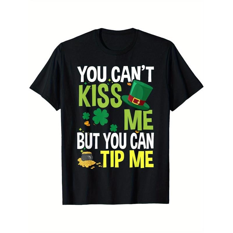 Funny St Patricks Day Waitress Bartender Waiter Tips T-Shirt Crew neck, casual, print, Fashion, 220g Made in USA Hoodie,...
