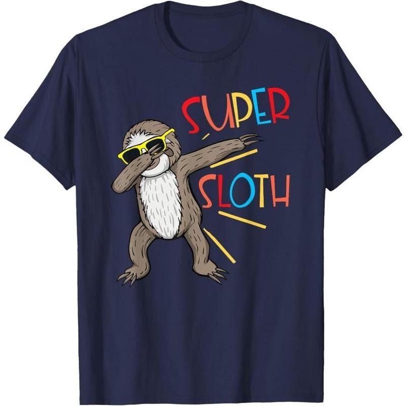 Funny Super Sloth Superhero Dabbing Dance Move Dab For Kids T-Shirt Made in USA Hoodie, Sweatshirt | UrbanDripWear.com