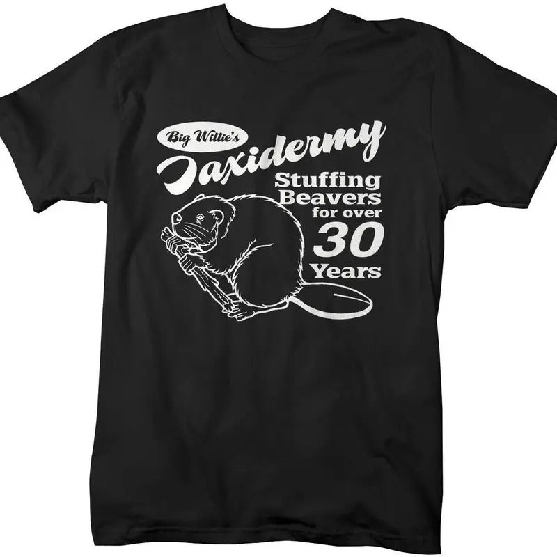 Funny Taxidermy T-Shirt Offensive Stuffing Beavers Shirts Comfort Fabric Hoodie, Sweatshirt | UrbanDripWear.com