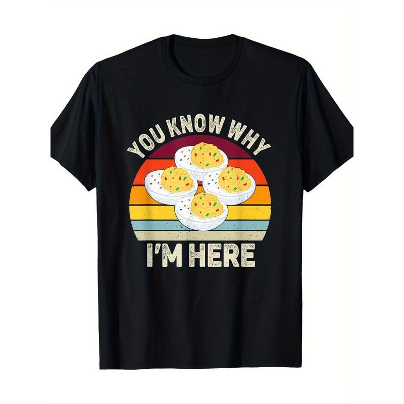 Funny Thanksgiving Deviled Eggs You Know Why I'm Here 100% Cotton T-Shirt made in usa Hoodie, Sweatshirt | UrbanDripWear.com