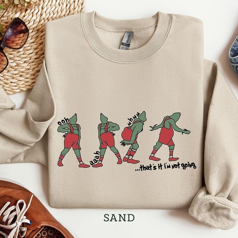 Funny That's I'm not going Christmas Crewneck Sweatshirt, Hoodie, T-shirt, Cute Christmas Gifts | UrbanDripWear.com