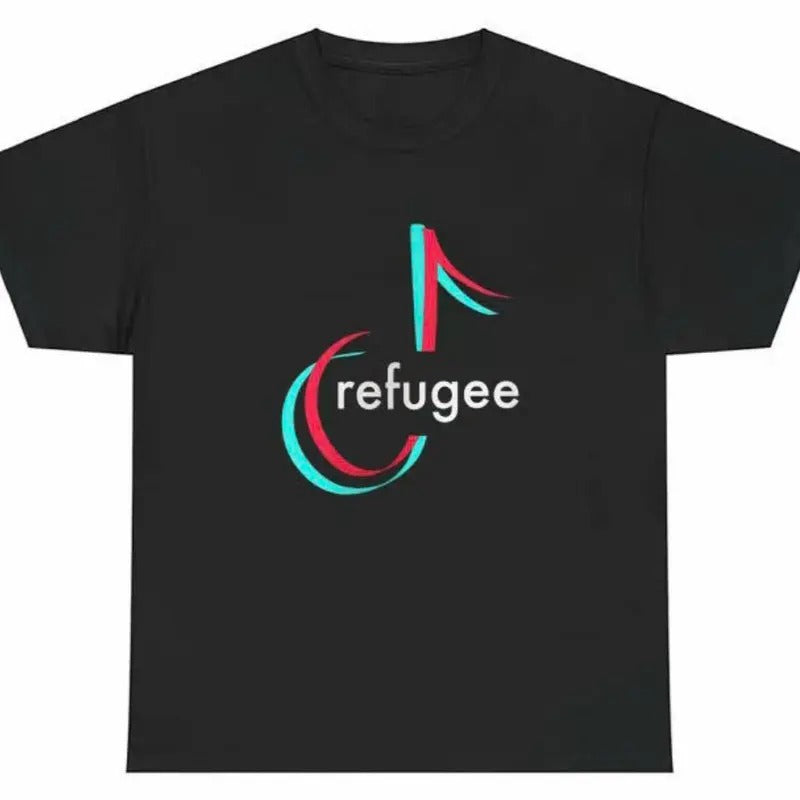 Funny Tiktok Refugee T-Shirt, Tiktok Drama Shirt, Trending 2025 Shirt Funny Hoodie, Sweatshirt | UrbanDripWear.com