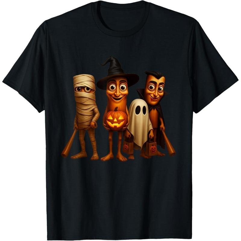 Funny Tung Tung Tung Sahur Cartoon Characters Halloween T-Shirt Hoodie, Sweatshirt | UrbanDripWear.com