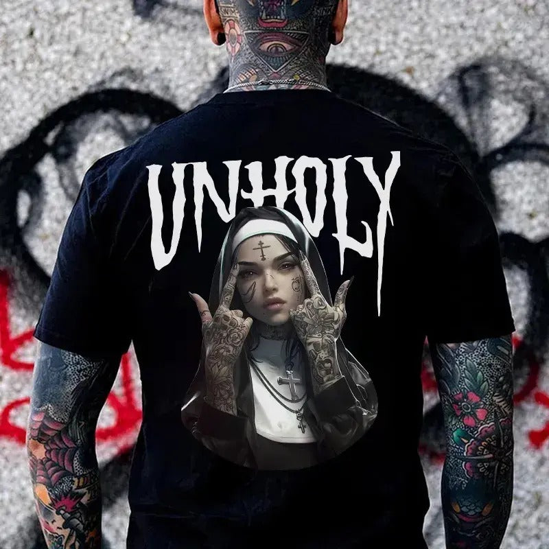 Funny Unholy Nun T-Shirt - hodiee sweater men and women Hoodie, Sweatshirt | UrbanDripWear.com