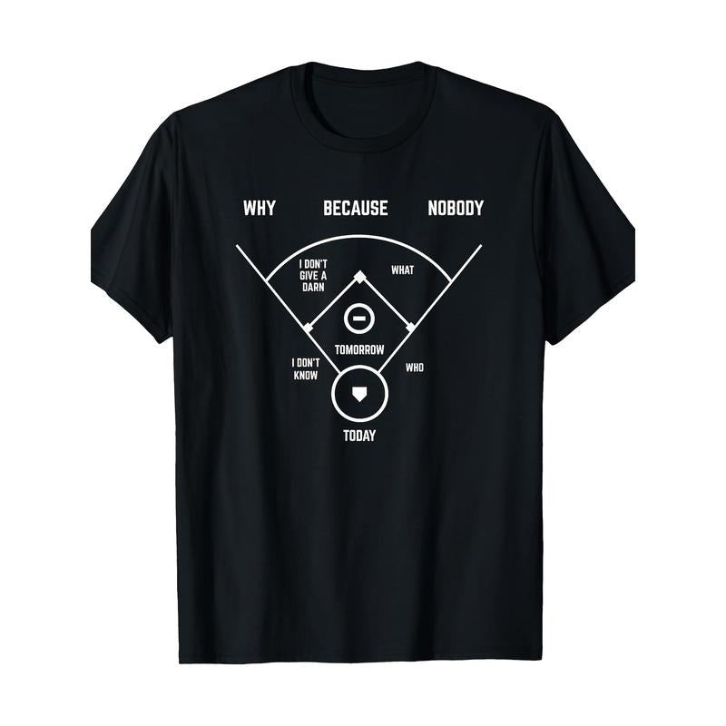 Funny Who's On First Baseball Vintage Joke Baseball Dad T-Shirt - 220g made in usa Hoodie, Sweatshirt | UrbanDripWear.com