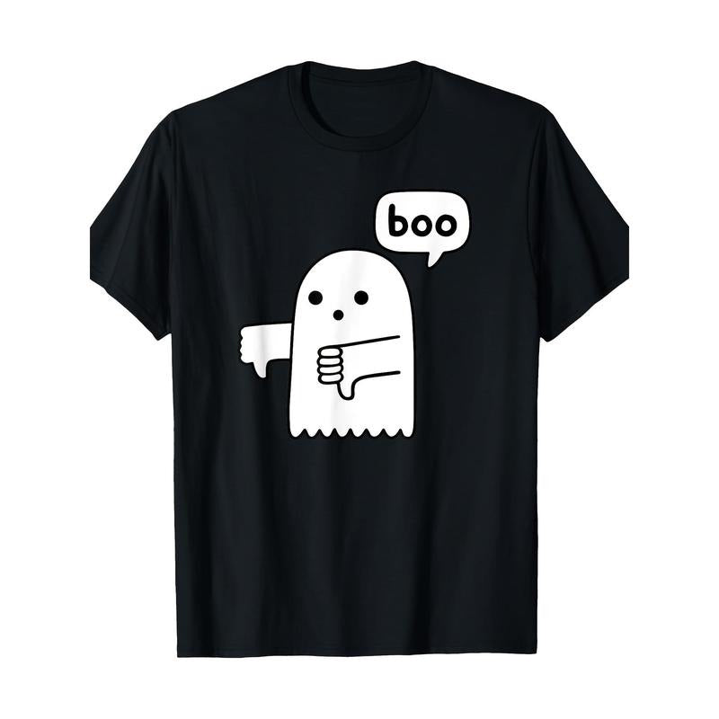 Funny thumb down Ghost Scream Boo Disapproves T-shirt -100% Cotton Made in USA Hoodie, Sweatshirt | UrbanDripWear.com