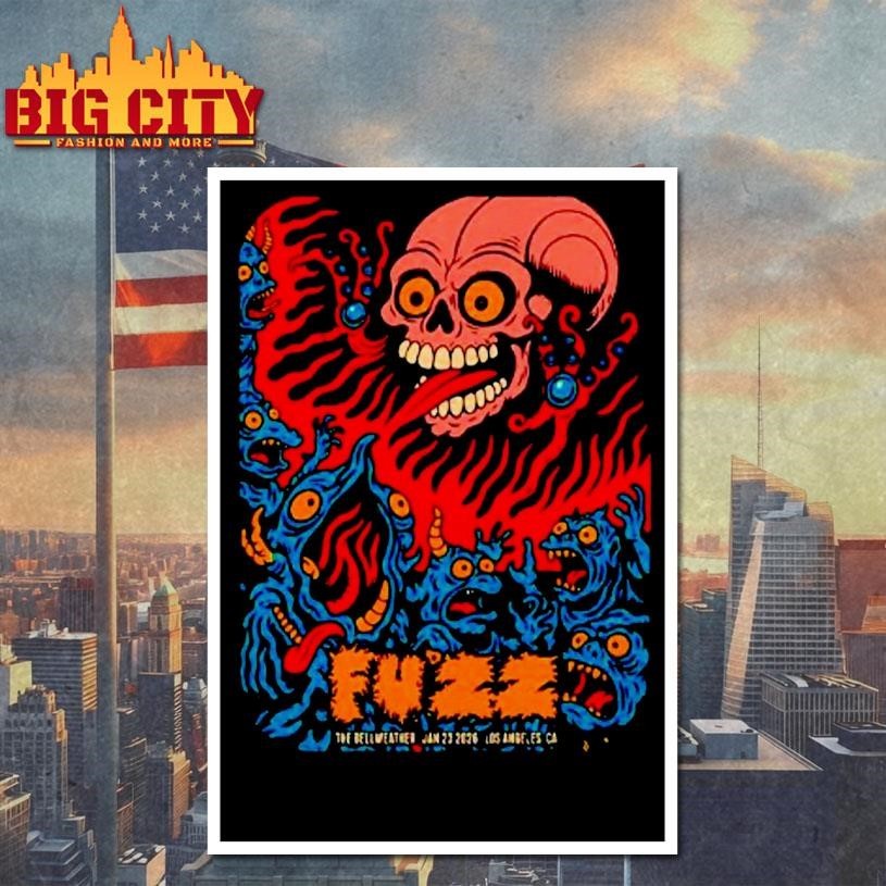 Fuzz Tour Los Angeles Ca On Jan 23 2026 Shirt