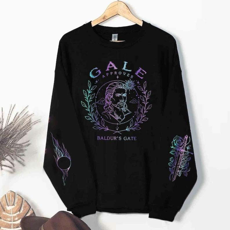 GALE Approves Sweatshirt, Baldurs Gate 3 Gale Sweatshirt, Video Game Shirt, Gale Human Wizard, Gale Sweatshirt, BG3...