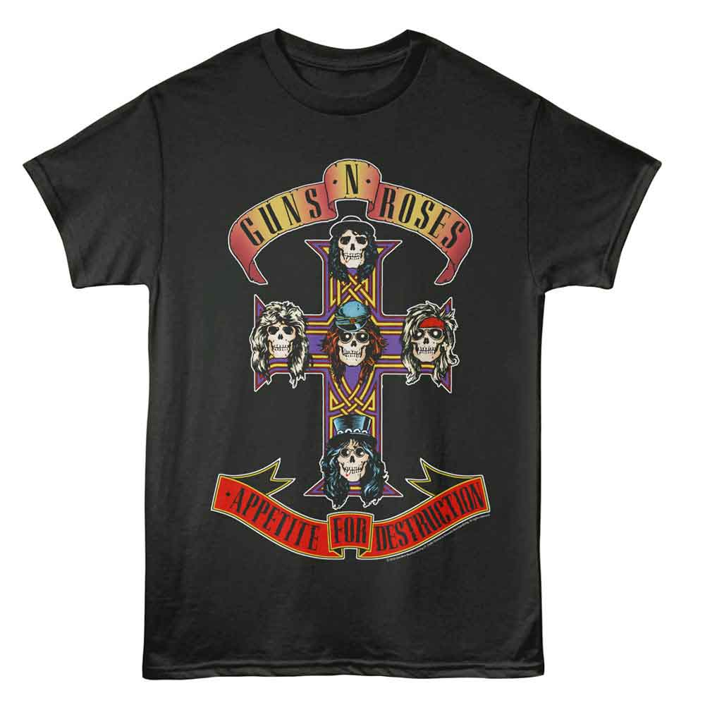GUNS N' ROSES Eye-Catching T-Shirt, APPETITE FOR DESTRUCTION