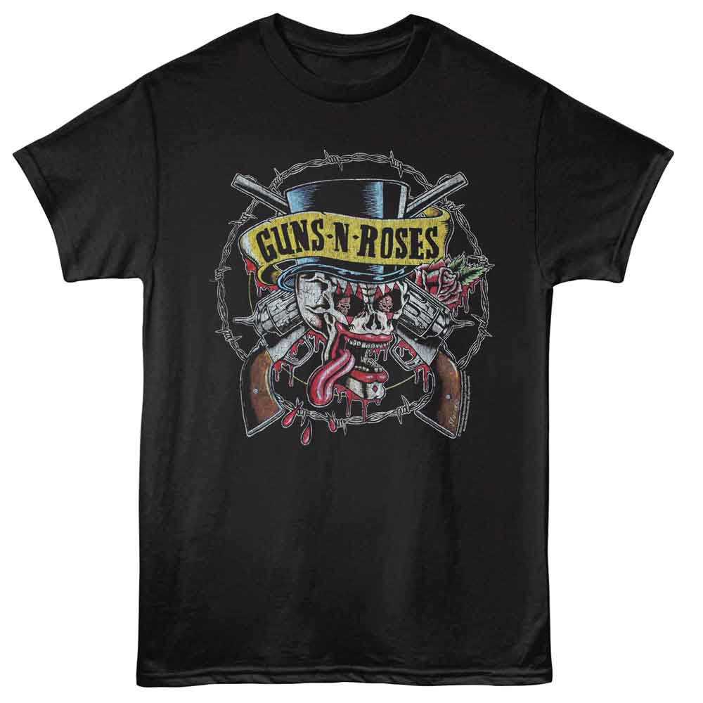 GUNS N' ROSES Eye-Catching T-Shirt, Clown Skull