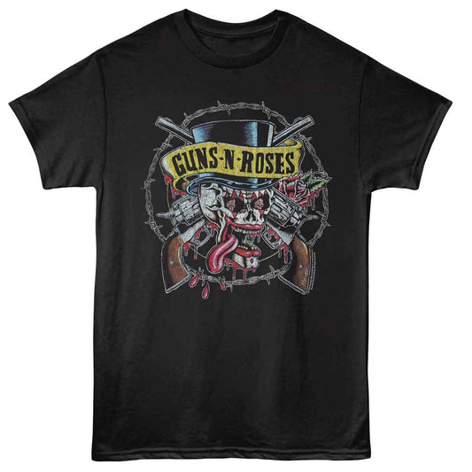 GUNS N' ROSES Eye-Catching T-Shirt, Clown Skull