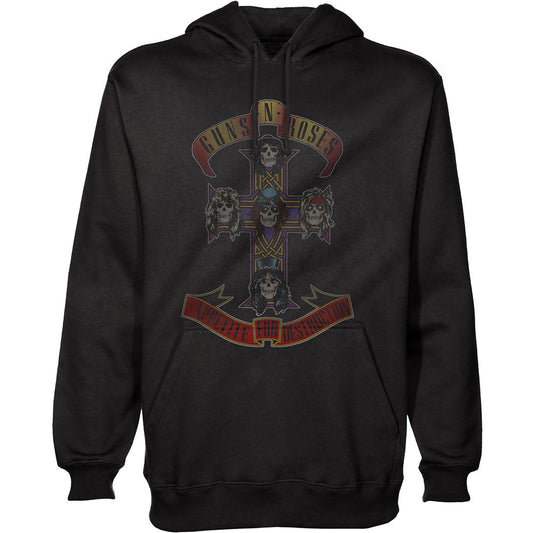 Guns N' Roses Unisex Pullover Hoodie: Appetite for Destruction