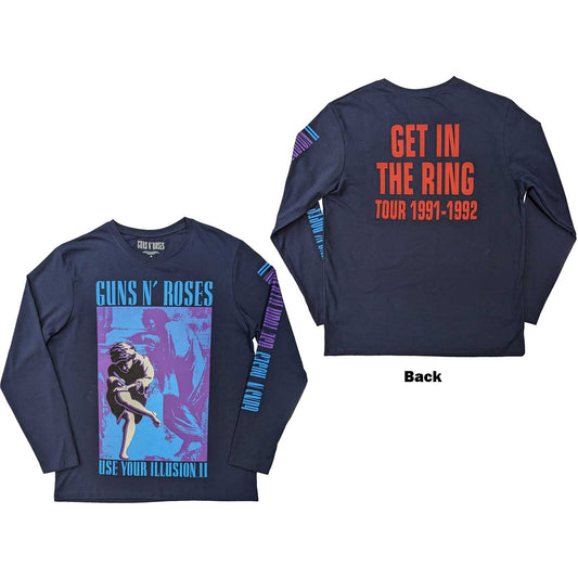 GUNS N' ROSES Long Sleeve T-Shirt, Get In The Ring Tour