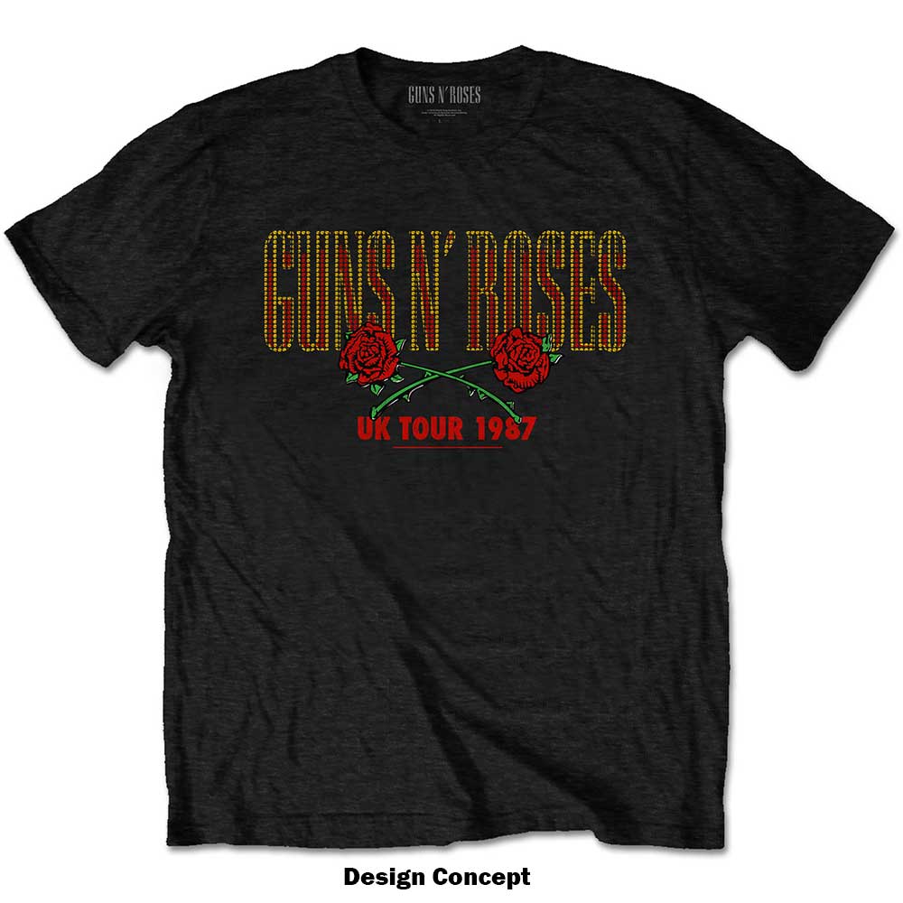 GUNS N' ROSES Attractive T-Shirt, 87 Tour