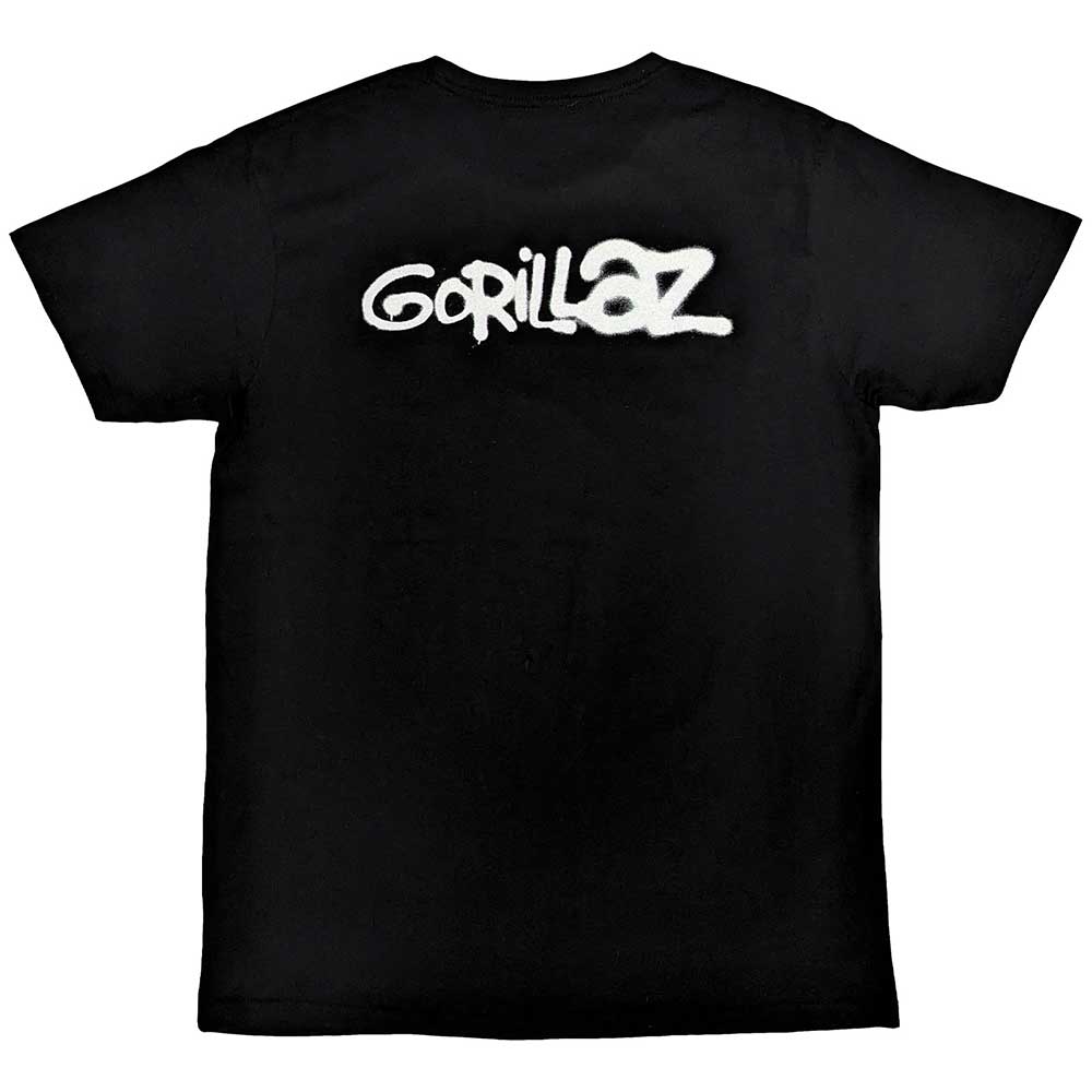 Gorillaz | Official Band T-Shirt | George Spray (Back Print)