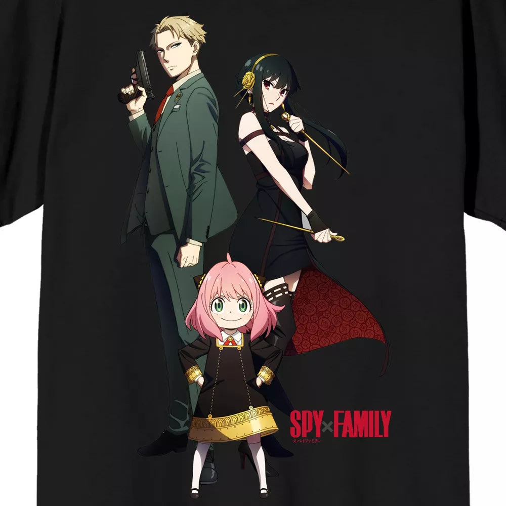 Spy x Family Loid- Yor with Golden Stilleto Black t-shirt