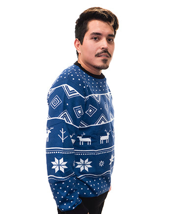 Classic Ugly Sweater – Blue Deer Men’s