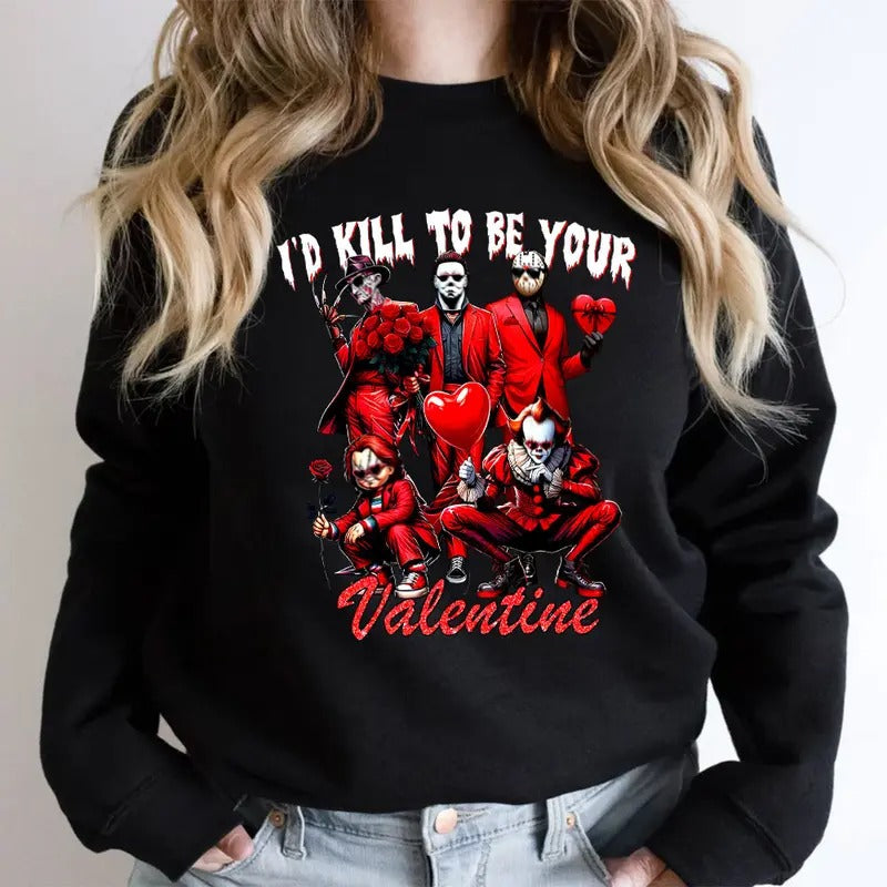 Galentine's Gang Shirt, Valentinesday Movies Shirt, VLT Graphic Tee style 04 Hoodie, Sweatshirt | UrbanDripWear.com